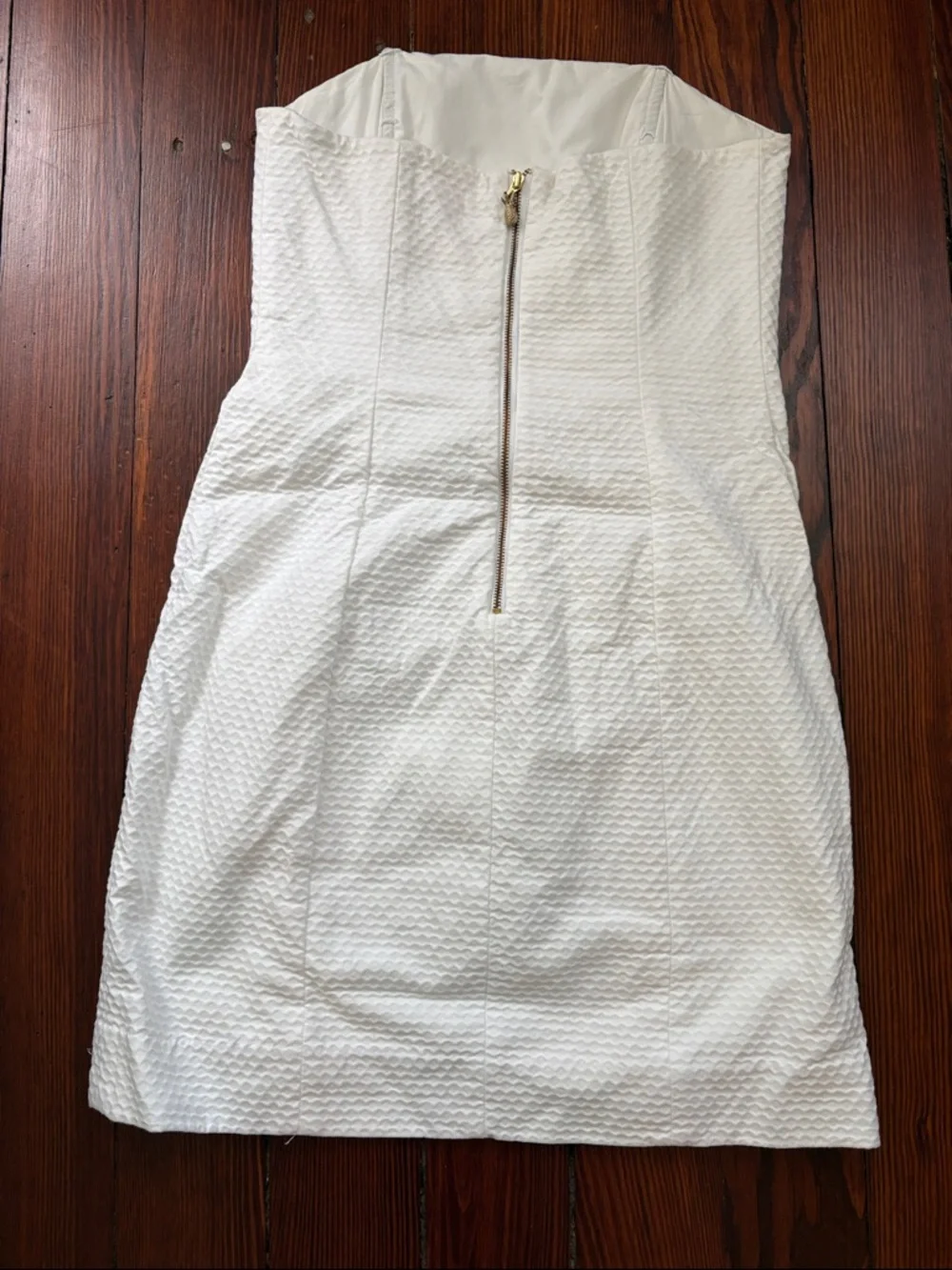 Lilly Pulitzer Strapless White Lace-Trim Dress.size 2 - Picture 4 of 5